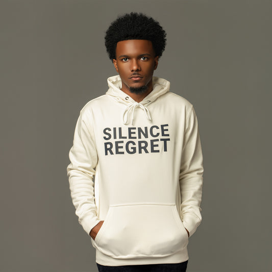 Silence Regret White Hoodie