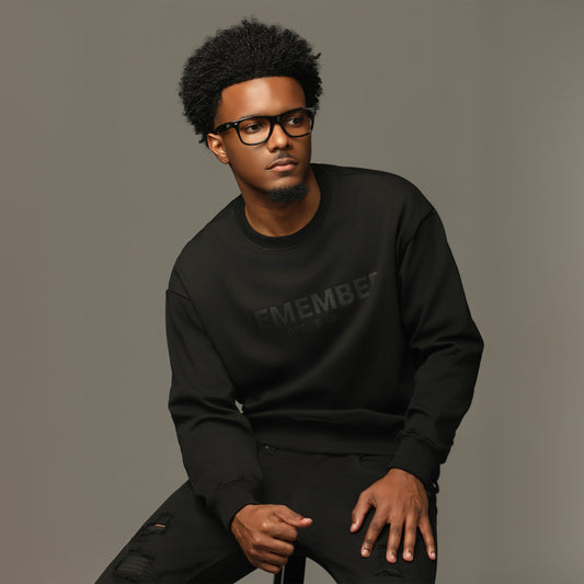 Remember God is Able Black Crewneck