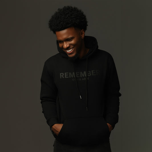 Remember God is Able Black Hoodie