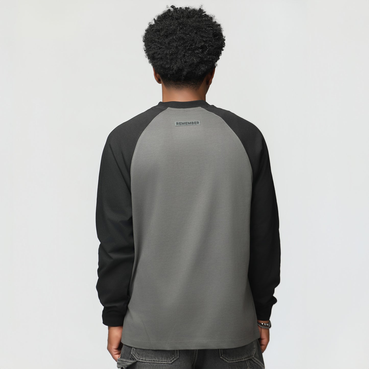 Remember God Is Able Grey & Black Long Sleeve T-shirt