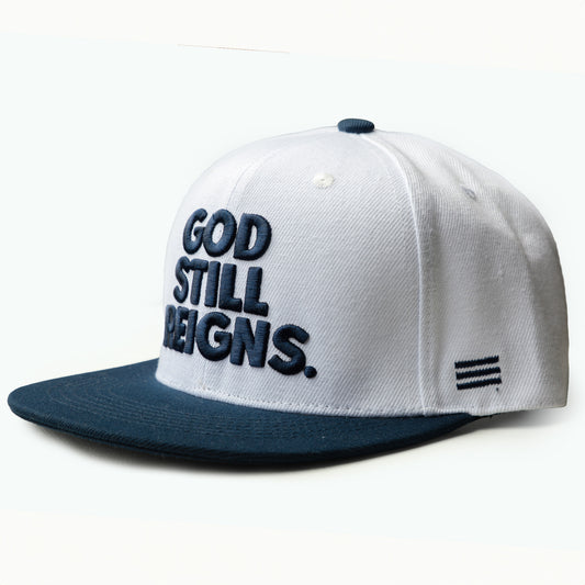 God Still Reigns Blue Hat