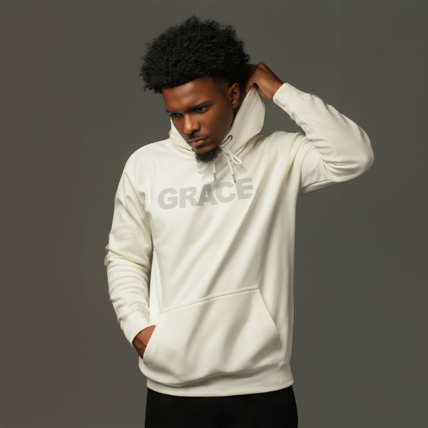 Grace White Hoodie
