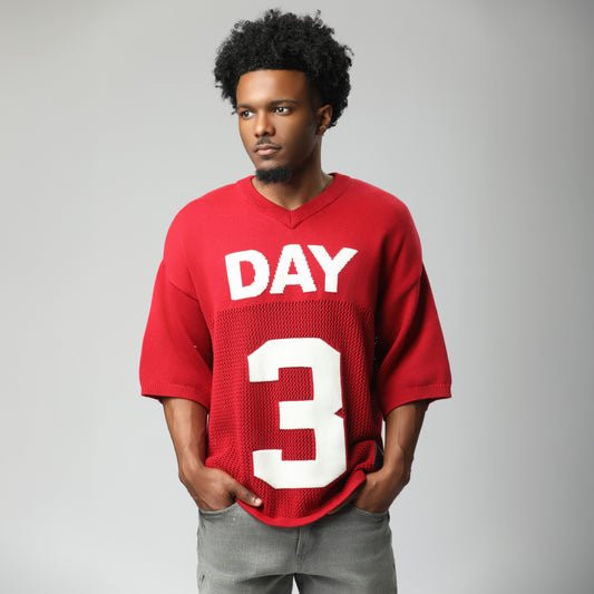 Crimson Red Knit Jersey