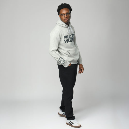 Prayer Works Grey Hoodie