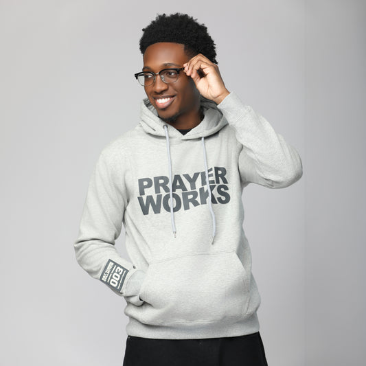 Prayer Works Grey Hoodie