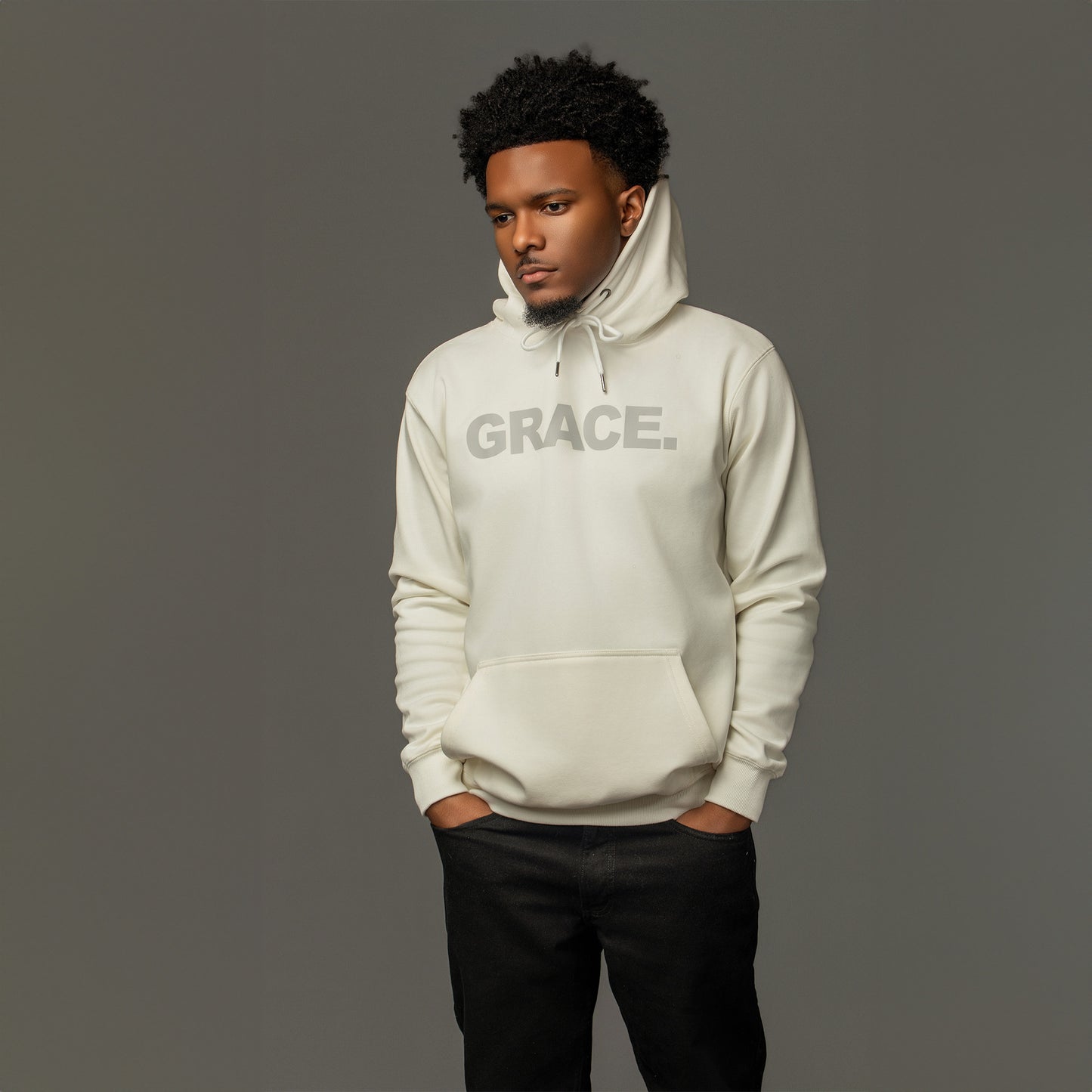 Grace White Hoodie