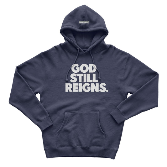 God Still Reigns Blue Hoodie